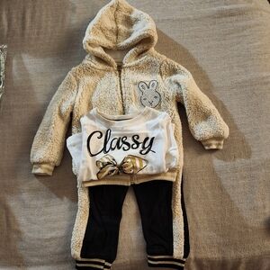 Estella size 2-3y Toddler 3 piece set EUC Rabbit team